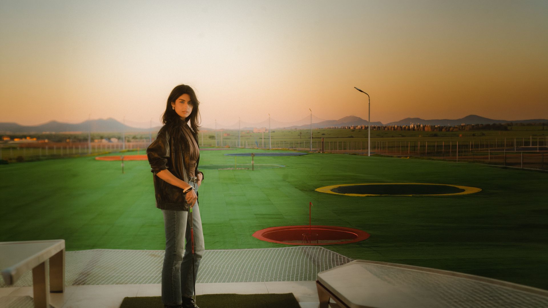Grand Event & Private Hire — vue panoramique du practice, Prime Golf Marrakech